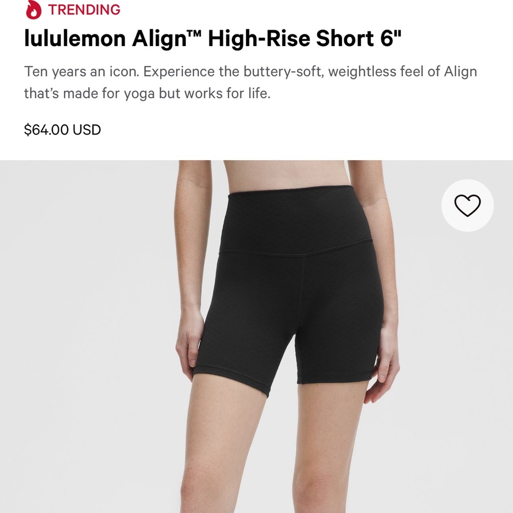 lululemon align biker shorts